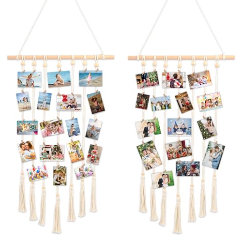 Nicrulp 2er Set Bilderrahmen Collage, Fotowand Mehrere Bilder, Fotorahmen...