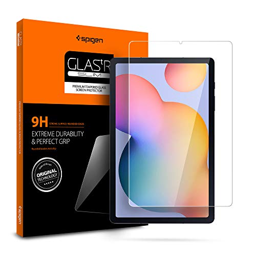 Spigen Tempered Glass Screen Protector Designed for Galaxy Tab S6 Lite (10.4 inch / 2020) [9H Hardness/Case-Friendly] New Hampshire 