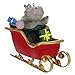 Hallmark Keepsake Ornament 2019 Year Dated Hippo in Sleigh Musical (Plays I Want a Hippopotamus for Christmas Song)