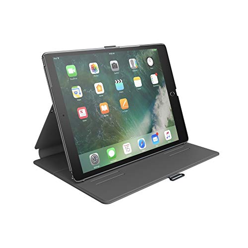 Speck Products Compatible Case For Apple Ipad 9.7" (2017/2018, Also Fits 9.7" Ipad Pro/Air 2/Air), Balance Folio Case/Stand, Stormy Grey/Charcoal Grey #TOP3