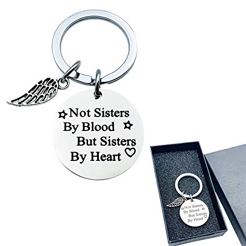 Preisvergleich Produktbild Jooheli Schlüsselanhänger Geschenk, Anhänger Schlüsselanhänger, Auto Schutzengel Schlüsselringe Schlüsselkette für Damen, Anhänger Edelstahl Schlüsselbund Ehemann Freunde Weihnachten Geschenk