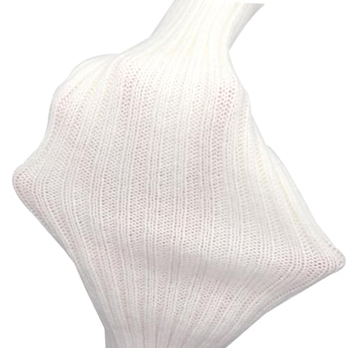 Image of FZBNSRKO Women Girls 80s Knit Leg Warmers Ribbed Long Leg Warmers for Party Sports Accessories