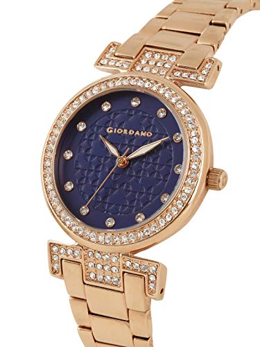 Image of Giordano 3 Hand Mechanism Analog Wrist Watch for Women Water Resistant with Classy Dial and Strap|Compliment Your Look|Ideal Gift for Female|Girl's|Ladies - A2057