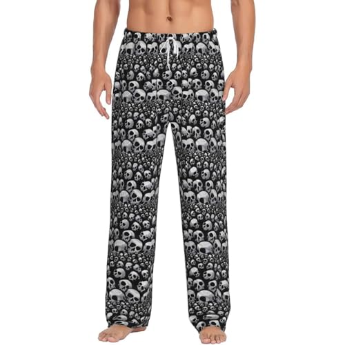 Pantalon de pyjama homme tête de mort pour stopper l'inconfort la nuit