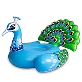 JOYIN Inflatable Peacock Pool Float, Fun Beach Floaties, Swim Party Toys, Pool Island, Summer Pool Raft Lounge for Adults & Kids