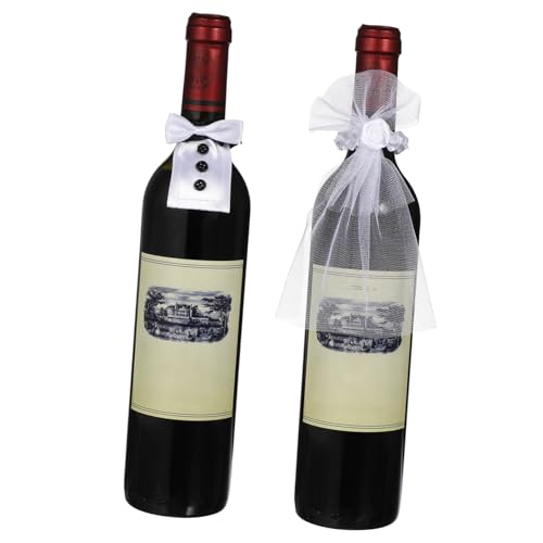 LIGIGWASH 2paia Copribottiglie Vino Design Adatte Mostre Bottiglie Set Decorativo per Bottiglie Vino per e Altre Feste