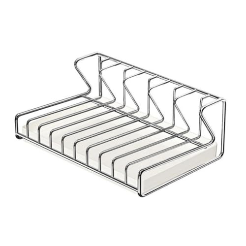 Escurridor de platos inoxidable 304 con bandeja de drenaje para encimera 2