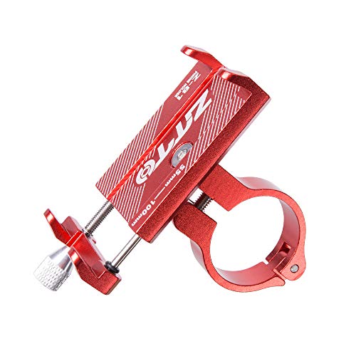 Leeofty Suporte para telefone de bicicleta em liga de alumínio Suporte para telefone para bicicleta