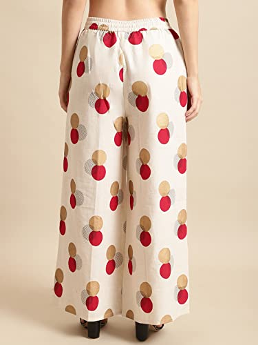Image of Pistaa's Women's Regular Fit High Rise Palazzo