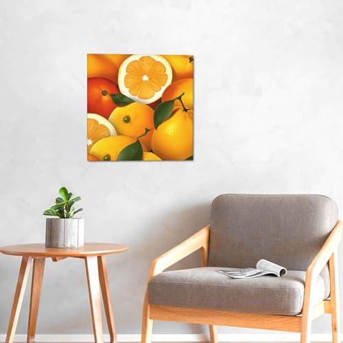 Impression sur toile oranges de qualite superieure decoration salon