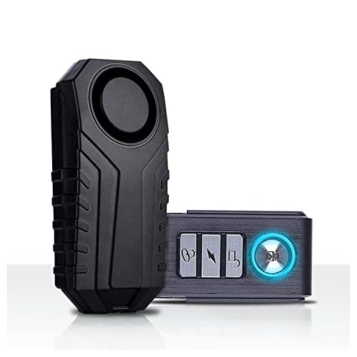 Bicycle Alarm Waterproof with Remote, Vibration Motorcycle Bike/Door Burglar Alarm, Prevent Robbery and Door Prying, 113dB Loud, Adjustable Sensitivity, Windows/Door Alarm Vibration Sensors