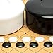 Yellow Mountain Imports Beechwood Veneer 0.4-Inch Etched Beginner's Reversible 9x9/13x13 Go Game Set Board with Single Convex Melamine Stones - Classic Strategy Board Game (Baduk/Weiqi)