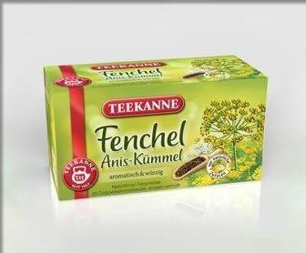 TEEKANNE Fenchel Anis-Kรผmmel (fennel anise-caraway) / 2x 20 tea bags fresh + direct german-import