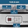 YASHE GGJ-261B Essiccatore Alimentare con Display a LED, Controllo della Temperatura da 35 a 70°C e Timer da 72 Ore, 5 Vassoi Regolabili in Altezza, Essiccatore Frutta e Verdura, 240 Watt, Senza BPA
