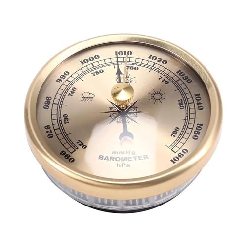 BinaryABC - BinaryABC High Precision Barometer for Home Indoor Fishing | Dial Barometric Pressure Gauge,Accurate Weather Monitoring