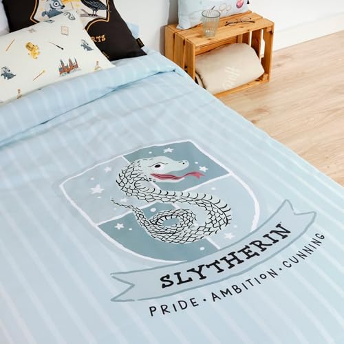Housse de couette Serpentard 100% coton de qualité supérieure 200x200 cm - 5