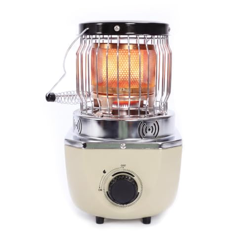 Portable Butane Heater, 2300W Gas Cartridge Heater with Piezo Ignition