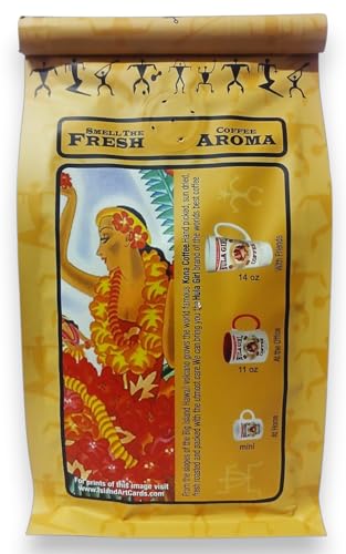 Hula Girl 100% Kona Coffee en grano 7 oz miniatura 3