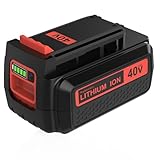 1 Pack 3600mAh Lithium ion 40 Volt LBX2540 Replacement Battery Compatible with Black and Decker 40V Battery LBX2540 LBX1540 LBX2040 LBXR36 LBXR2036 LBXR36-2 LST540 LCS1240 LST136W Power+ Tools(Black)