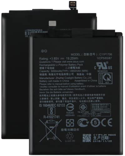 Image of The Black Store Original C11P1706 Replacement Part for Asus Zenfone Max Pro M1, M2 ZB601KL ZB602KL ZB630KL ZB630KL ZB631KL X00TD X01B (5000mAh) with 6 Months Warranty