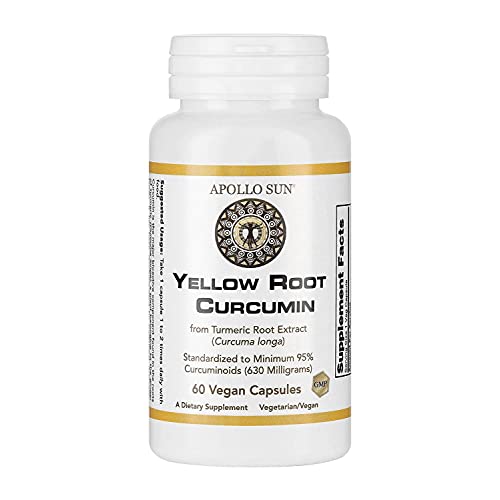 APOLLO SUN Curcumin from Turmeric Root Extract 665mg Curcuma Longa