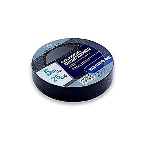 VoltShine Cinta adhesiva antideslizante 25mm x 5m, ideal para mejorar la seguridad en superficies y prevenir caídas.