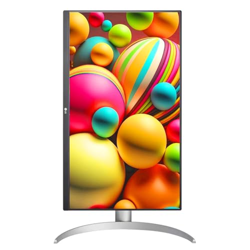 Image of LG 27 inch Ultrafine 4K UHD (3840 x 2160) IPS Computer Monitor, VESA DisplayHDR 400, 5ms, Dynamic Action Sync, Reader Mode, Flicker Safe, HDMI, DisplayPort, Tilt /Height /Pivot Adjustable, White