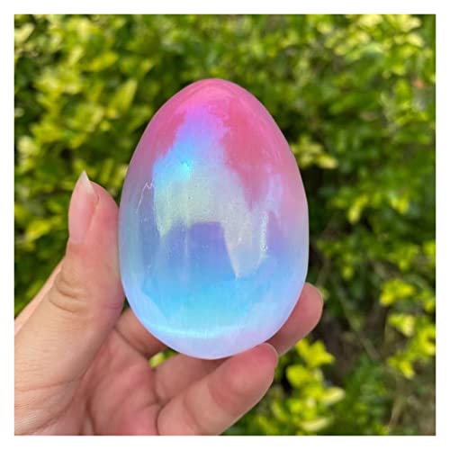 Selenita azul en forma de huevo para decorar tu rincón de meditación zen 7