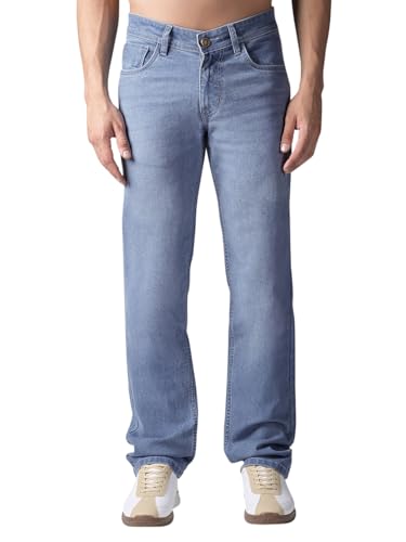 Image of LOUIS STITCH Men's Mid Rise Raw Wash Regular Fit Jeans (LSJNS-CF)
