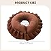 OIIBWQ Face Down Pillow, Face Cradle, Massage Headrest for Bed Prone Down, Support Equipment for, Brown