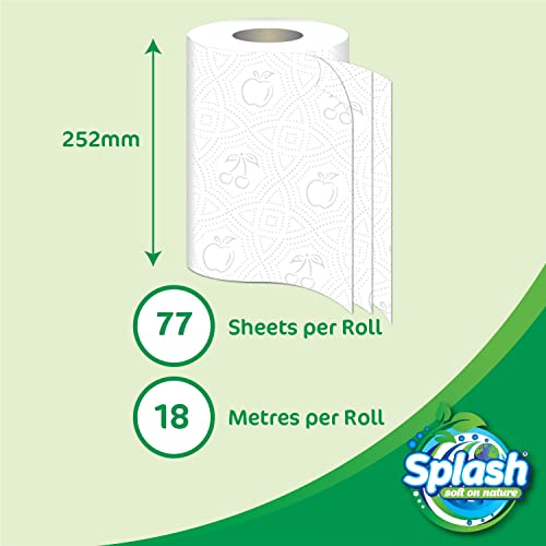 Super Strong 3pack Splash Soft on Nature XL Rolls, 3PLY Eco Friendly Jumbo Kitchen Towel Paper (30) - Image 6