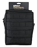 TACTICAL KOMBAT Army Combat Military Molle Travel Utility Surplus Webbing Belt Bag Pouch Black (Medium) - Image 4