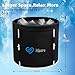 Hicare One-second Installation foldbale ice Bath tub for Athletes-Multiple Layered Portable Ice Bath Tub for Recovery and Cold Water Therapy, Cold Plunge Tub for Outdoor