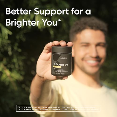 Image of Sports Research Vitamin D3 2000 IU with Coconut MCT Oil - Double Strength Vitamin D Supplement - Non-GMO Verified, Gluten & Soy Free - 50mcg, 360 Liquid Softgels
