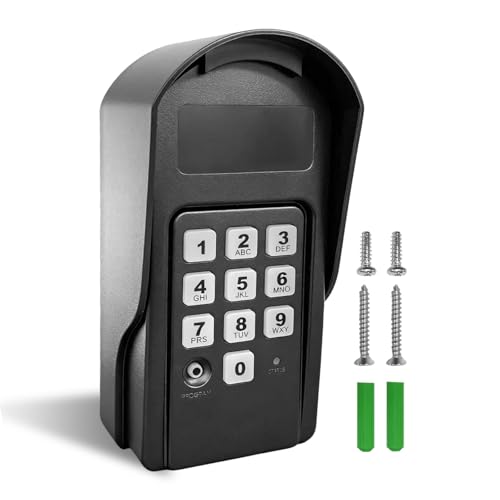 NLDZGA FM137 Wireless Digital Keypad Replacement for Mighty Mule Automatic Gate Opener Gate Keypad Control Compatible with Mighty Mule MM271 MM272 MM371W MM372W MM571W MM572W (318MHZ)