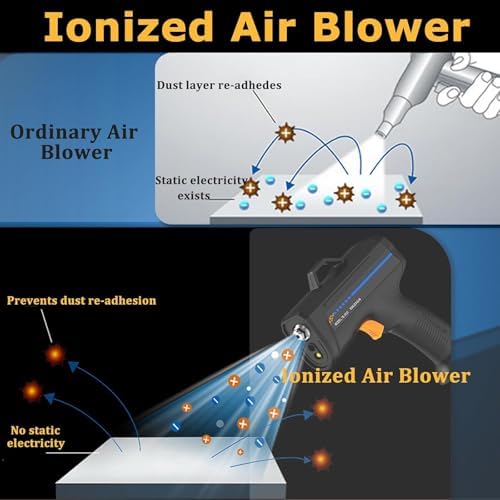 Ionizing Air Gun - Anti Static Eliminator for Auto Painting, Electronics, Film Packaging & Precision Machinery - Pulse Type Static Control Tool