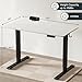 FLEXISPOT EN2 Height Adjustable Standing Desk 55 x 28 Inches Whole-Piece Desktop Electric Stand Up Desk with Desk Clamp Power Strip, Cable Management(Black Frame + 55