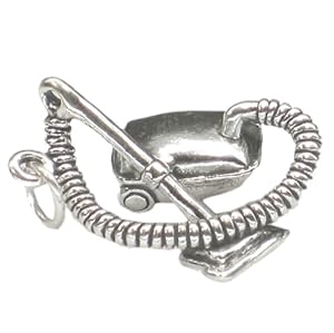 Maldon Jewellery Zylinderstaubsauger Sterling Silber Charm .925 x 1 Reinigungsanhänger