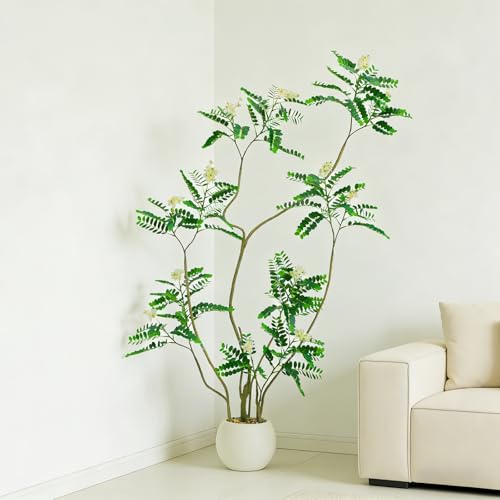 FSOHOI Artificial Locust Tree, 6FT Tall Artificial Plants...