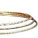 14k gold filled Bangles hammered slip on set of 3 textures, Mu-Yin Jewelry Handmade in USA (XL)