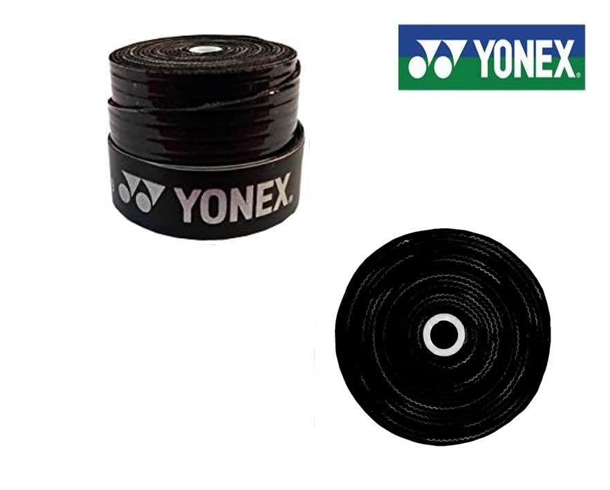 Image of YONEX Tech 501B Badminton Grip (Pack of 2), Black