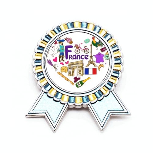 Broche drapeau cœur inscription Paysage en métal, le cadeau souvenir idéal