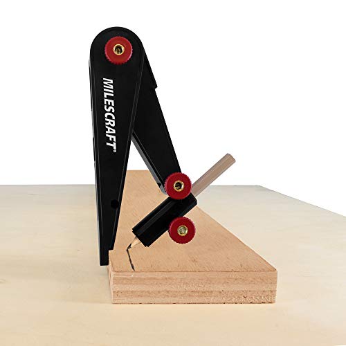 Compasso com suporte Milescraft 8407 ScribeTec, preto/vermelho
