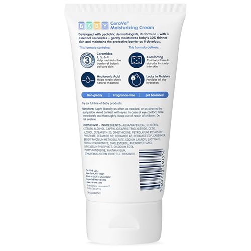 CeraVe Baby Cream, Gentle Moisturizing Cream with Hyaluronic Acid, 5oz - image 8