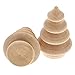 10Pcs Unfinished Wood Christmas Tree DIY Natural Wooden Xmas Tree for Arts and Crafts Children Kid Graffiti Drawing Toy