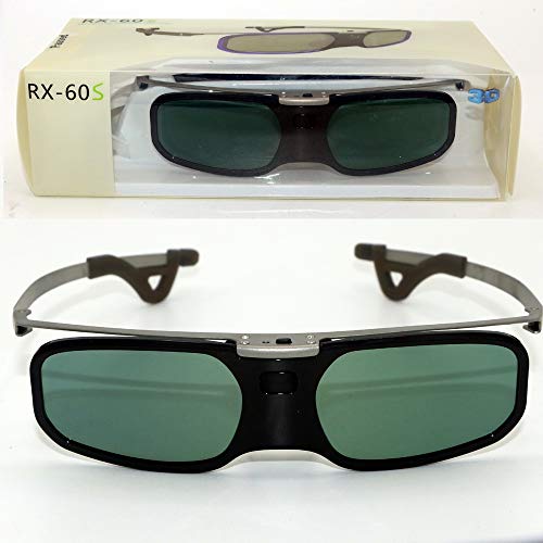 VR Equipos, Equipos de AR, Gafas 3D CTJ Bluetooth Obturador Activo 3D Glasses Miopía + Clip for el proyector Samsung Sony W807C LG 3D TV EPSON TW5200 / 5210/5300/5350/2030 (Color : Black)