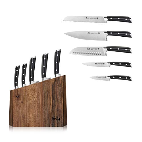 Cangshan TS Series 1024876 Swedish 14C28N Steel Forged 6-Piece Knife Block Set, Walnut - Image 3