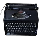 Klassische manuelle Schreibmaschine Textverarbeitung Manuelle Schreibmaschine Briefumschlag Schreiben Notiz nehmen Roman Schreiben