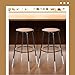 OEF Furnishings OEF6224H-10/2 Premium Commercial-Grade All-Purpose Round Stool (Height-Adjustable, 24–32 inch Range, Black Frame, Masonite Wood Seat, 2-Pack)