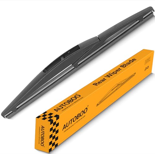 AUTOBOO 10 Inch Rear Wiper Blade Replacement for Honda HRV 2022-2016 CRV 2023-2025 Mitsubishi Outlander Sport 2022-2011 Leaf QX80 QX56-BACK Windshield Wiper Blade -Original Factory Quality (Pack of 1) by AUTOBOO - Used condition - US$5.71